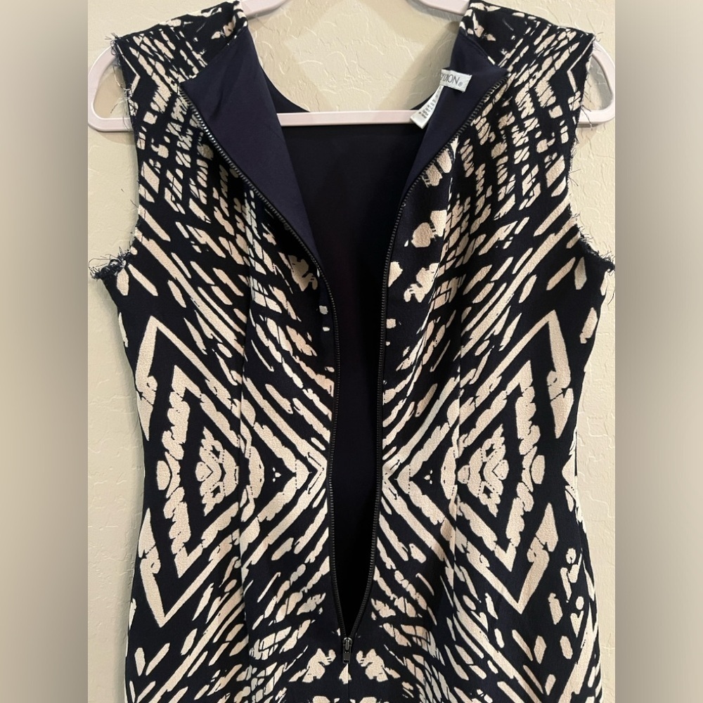 Maggy London size 4 black and tan sheath dress - Picture 9 of 11